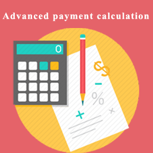Advanced payment calculation project