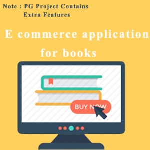 E commerce application for books MCA | MSc